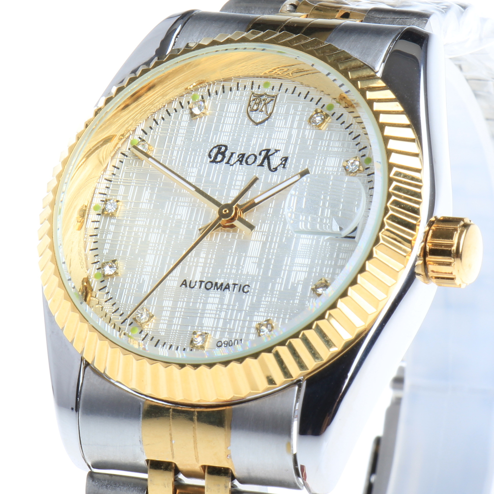 瑞士尊贵男表 防水透底日历钢带自动机械表 男士 手表 现货批发