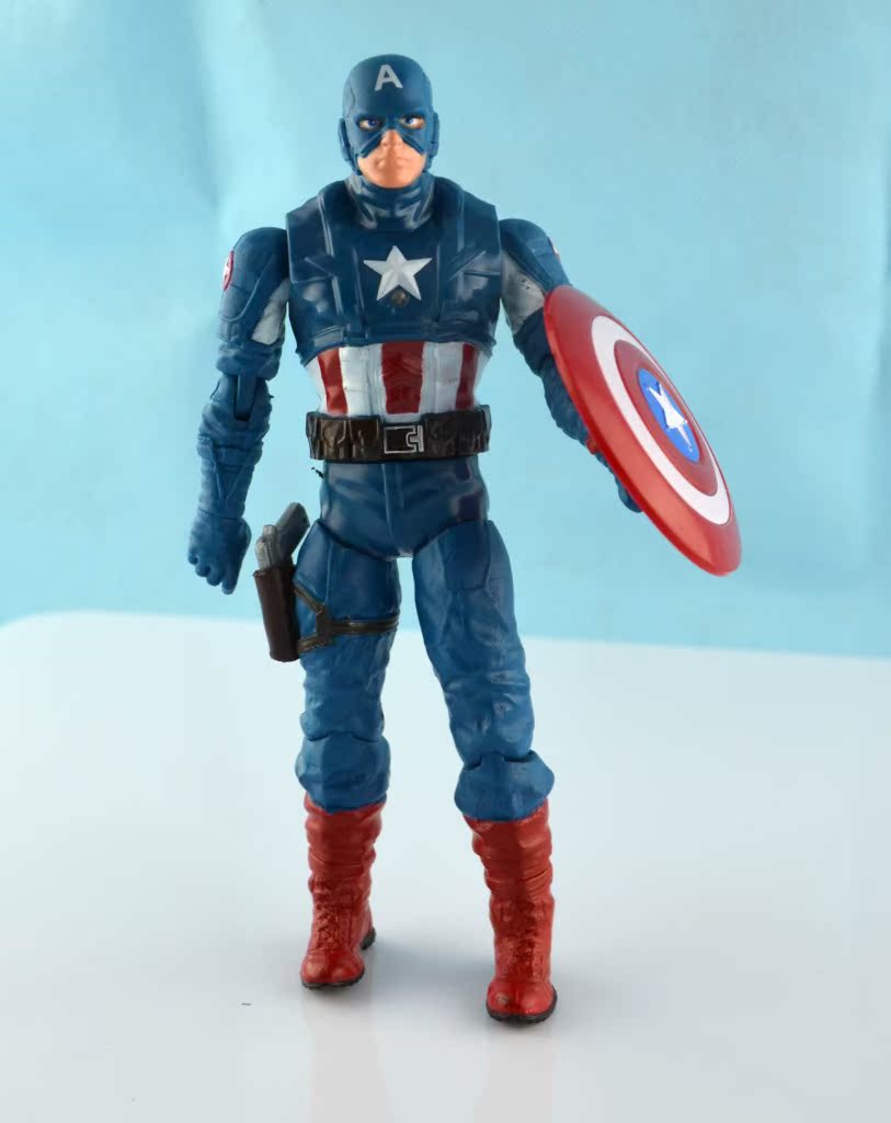 狼族动漫批发 复仇者联盟英 4款美国队长pp袋装可动手办