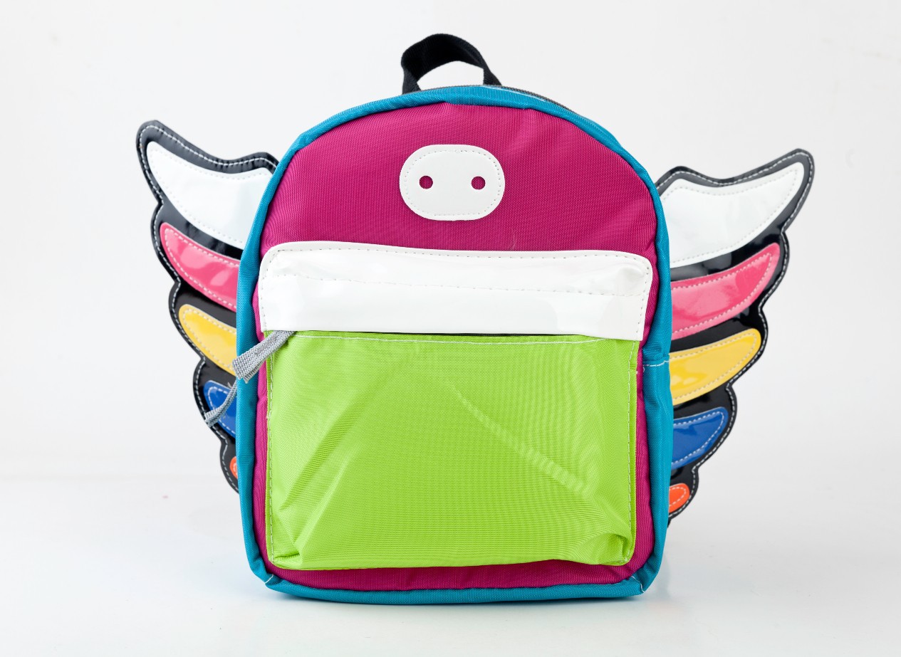 双肩小书包幼儿园小班可爱男童女生儿童背包天使翅膀宝宝潮包