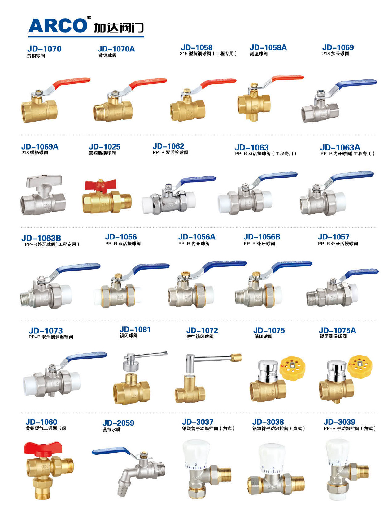 【厂家】jd1056黄铜双活接球阀|加达ppr球阀|ppr双活接球阀