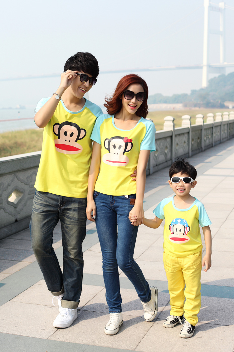2014夏季新品情侣装亲子装 大码亲子装