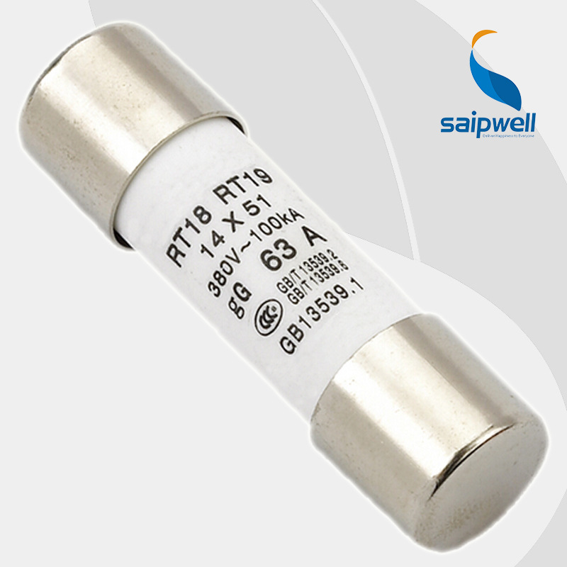 【sp-rt19-63a快速熔断器 低压熔断器 小型圆柱型熔断器 优质铜件】价