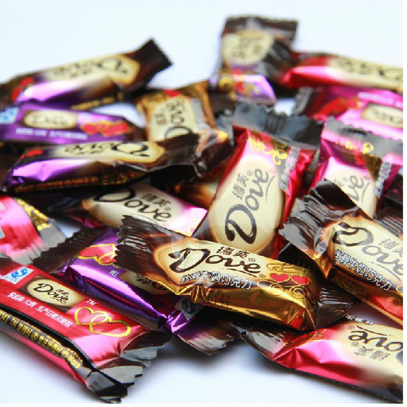4.5g德芙双喜丝滑巧克力批发散装 婚庆糖果 41元/斤