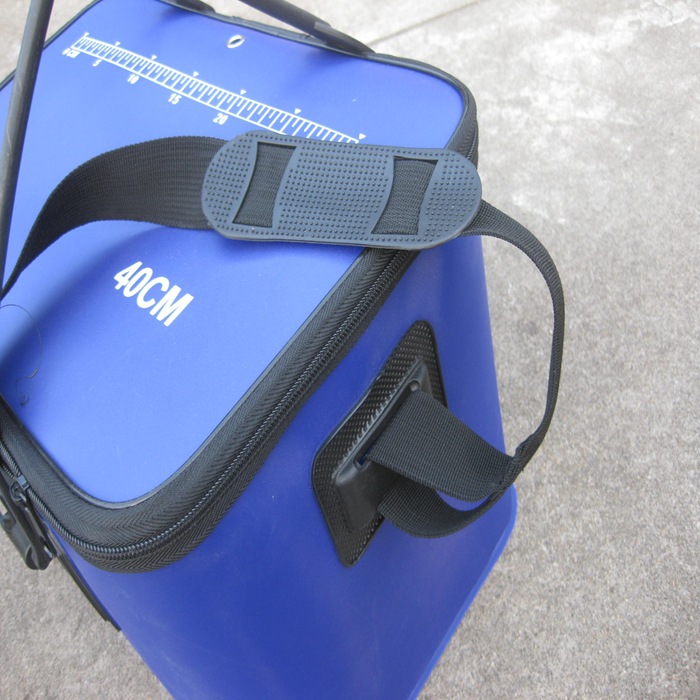 正品百胜新款加厚eva可折叠水箱水桶护鱼箱养鱼箱 钓鱼箱批发