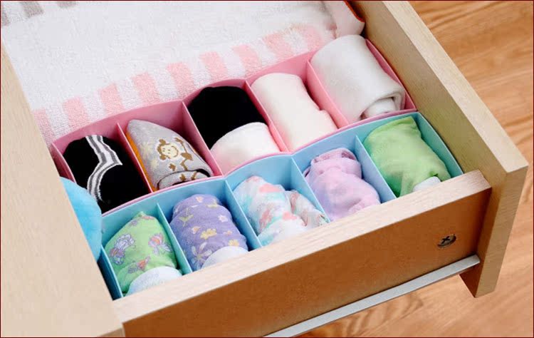 日本进口优质家居生活用品 毛巾/文胸内衣塑料收纳盒整理盒