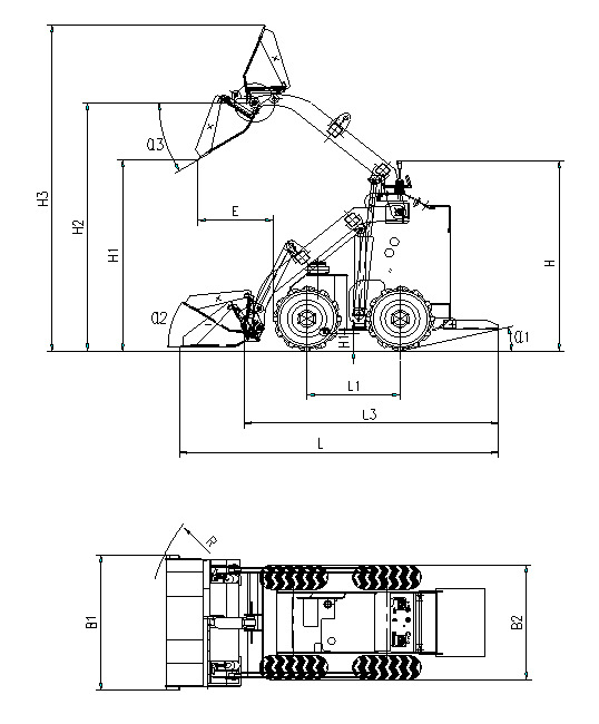 滑移装载机传动结构图图片