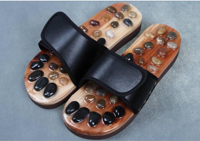 批发外贸家居拖鞋 鹅卵石按摩鞋 足底按摩夏季凉鞋可印logo