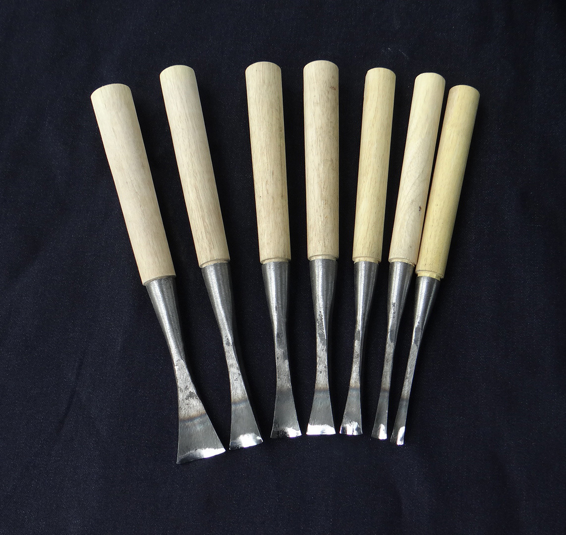 东阳雕刻刀 木工打坯圆刀 木雕套装小雕刻刀核雕木刻工具 已磨好