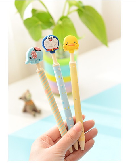 创意文具 卡通萌物按压圆珠笔 可爱多功能圆珠笔 学生赠品礼品