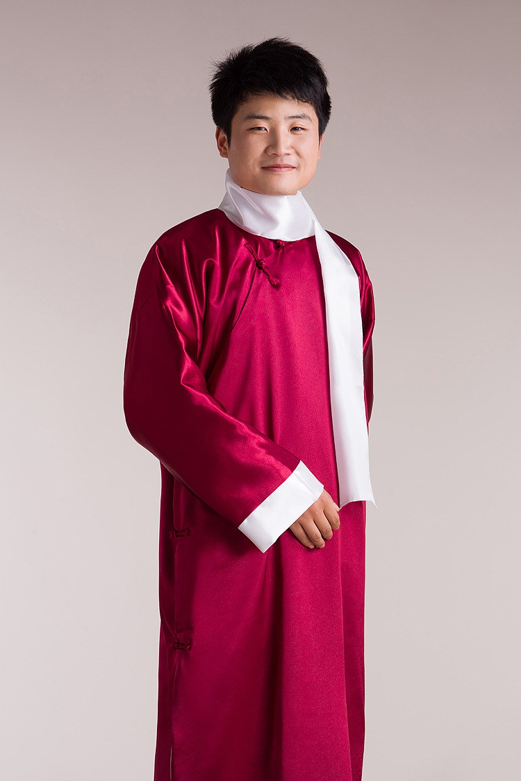 民国青年学生装/鲁迅长袍/长衫/教书大褂/相声服装教师服装平民装