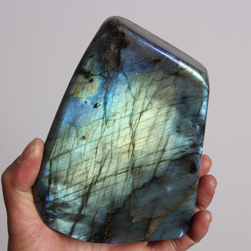 工艺品,礼品 工艺品 宝石工艺品 【批发】天然水晶拉长石 月光石 景石