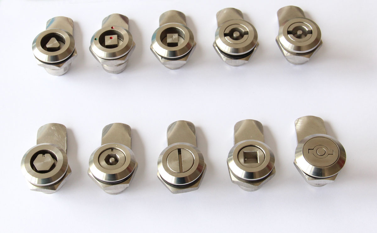 ms705转舌锁 回转锁 机箱机柜锁 不锈钢外六方转舌锁