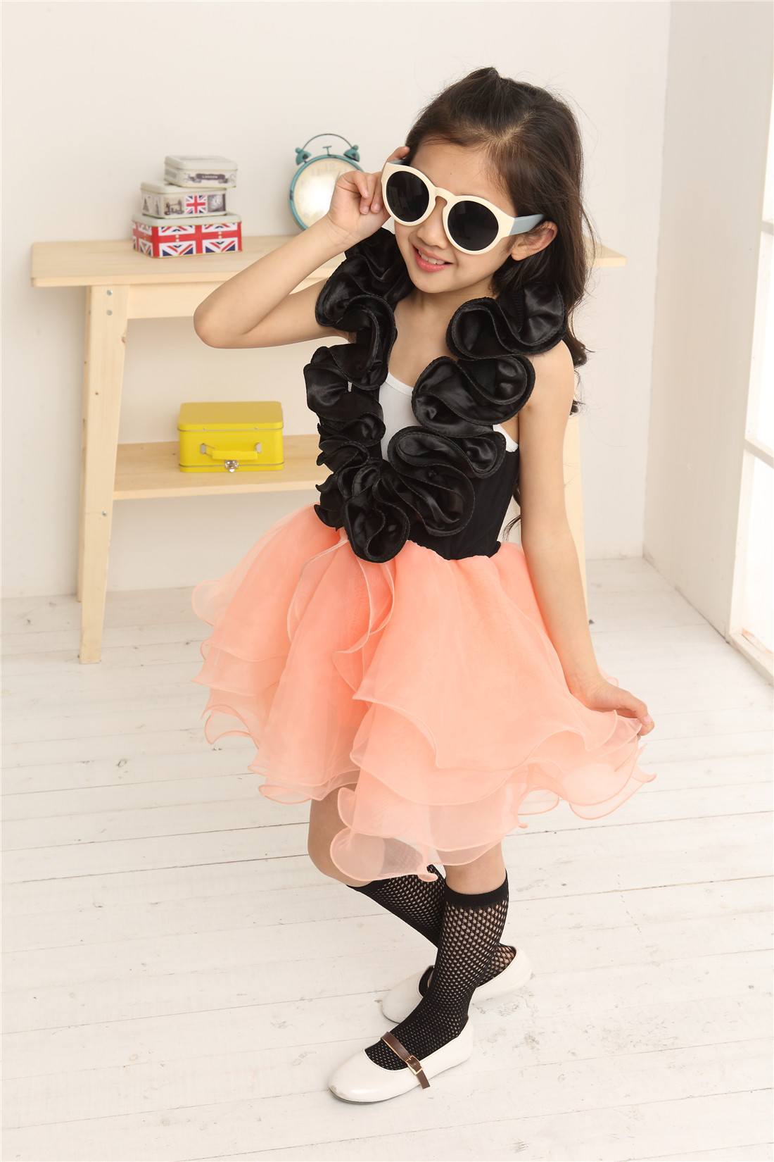 2014女童夏装吊带裙背心裙公主裙子 女童装批发 童装批发