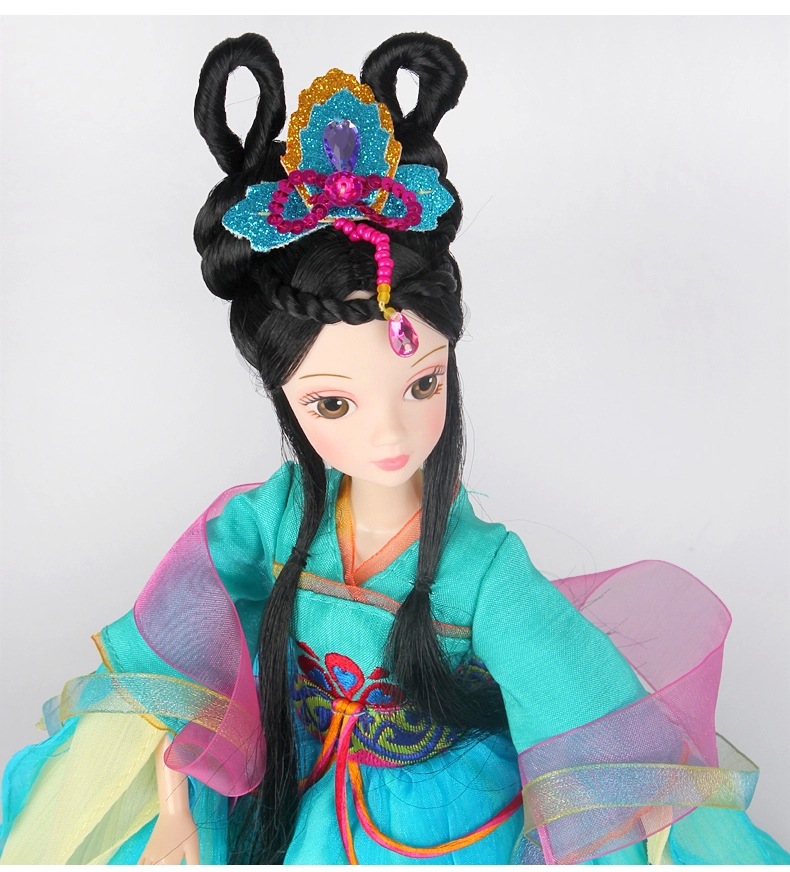 可儿娃娃孔雀公主9088关节体古装娃娃女孩芭比生日礼物中国娃娃