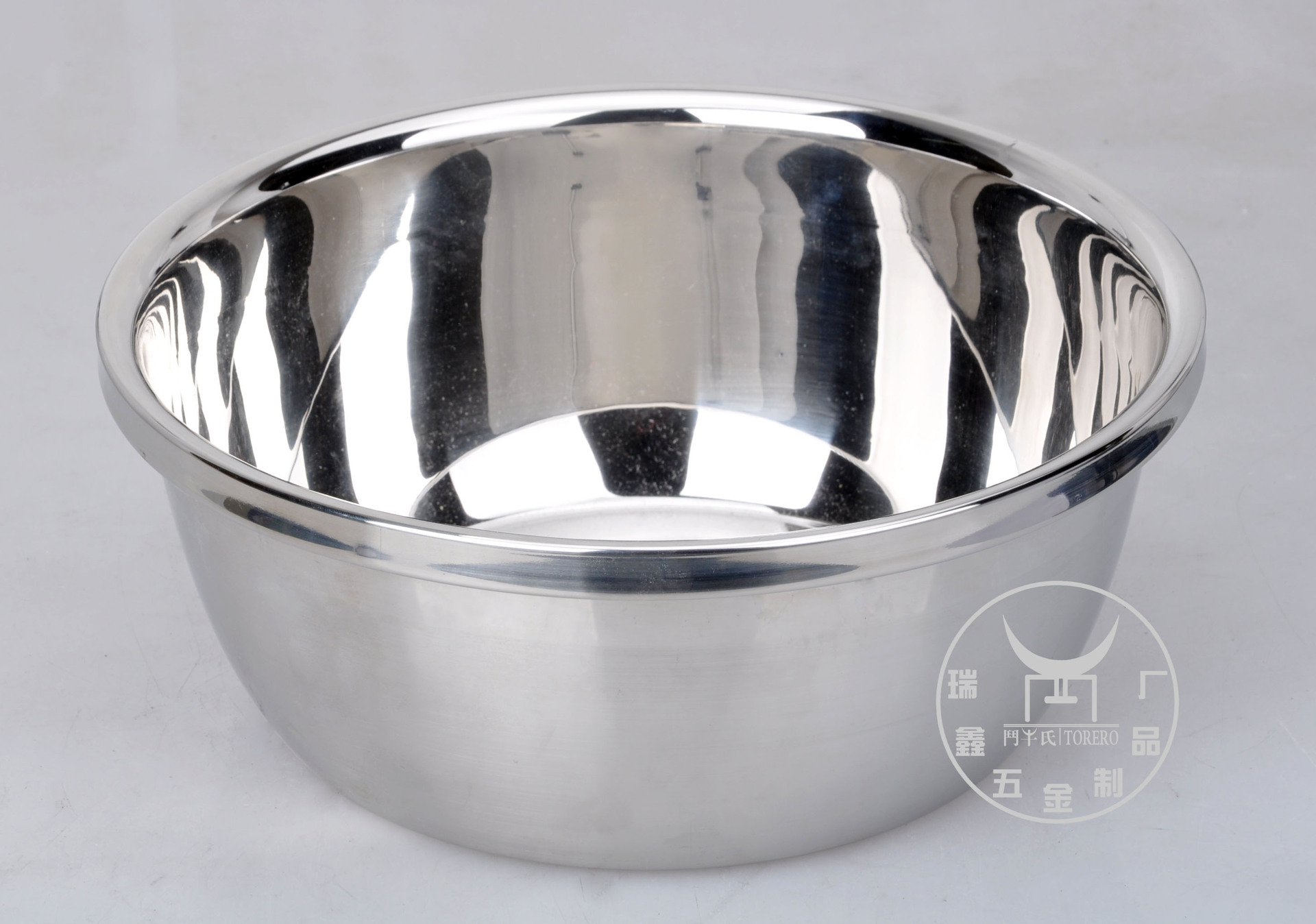 潮安彩塘加深加厚不锈钢盆 和面盆调料缸汤碗 无磁不锈钢盆批发