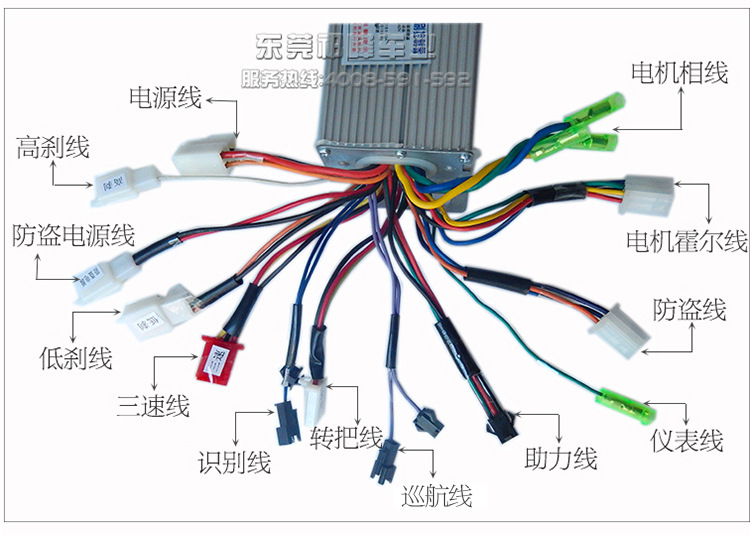 汽摩及配件 電動車控制器 批發松可迪超靜音全智能無刷控制器 48v350w