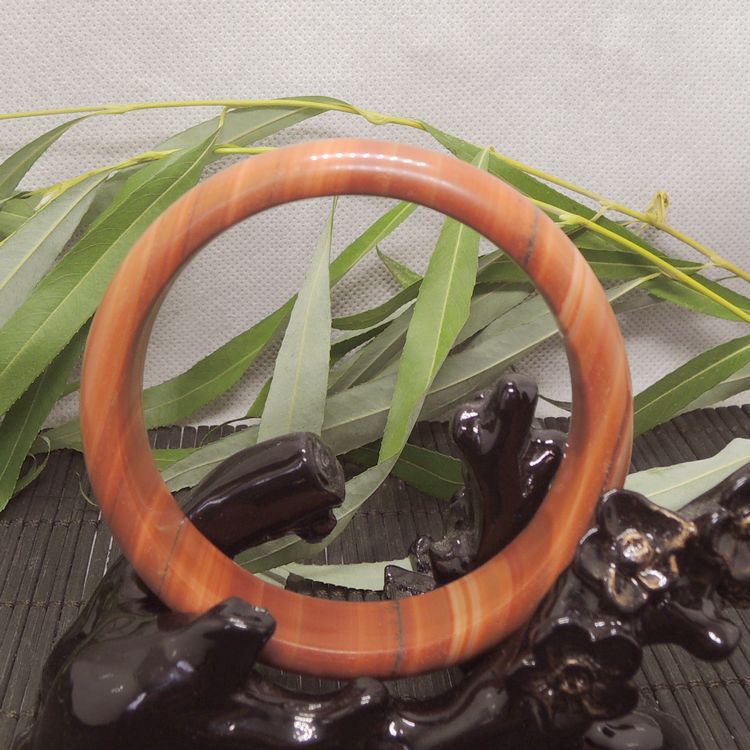 厂家直销天然木纹石时尚女款手镯 玉石挂件批发 南阳小额批发网