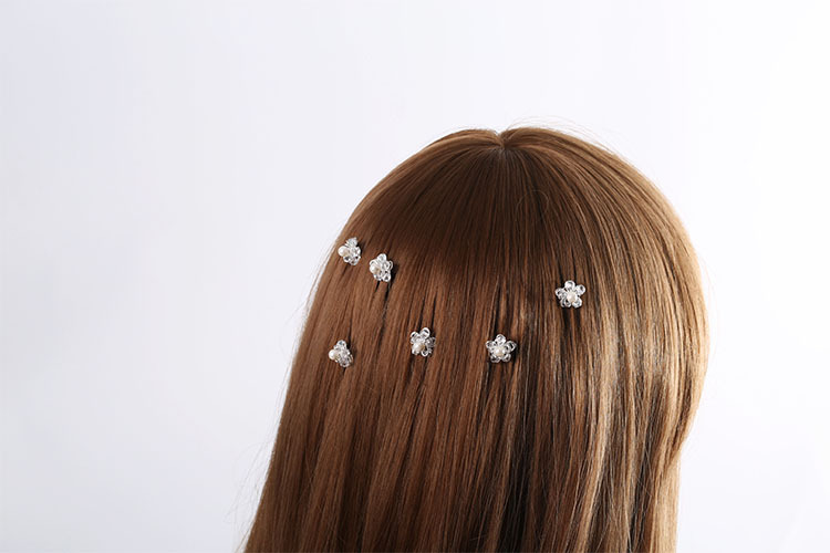 【韩枫饰品 韩版水晶珍珠镀银时尚发针 新娘发饰 新娘饰品批发】韩枫