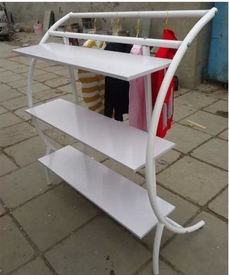 【服装货架 加厚落地半圆架 服装展示货架 中岛架】服装货架 加厚落地