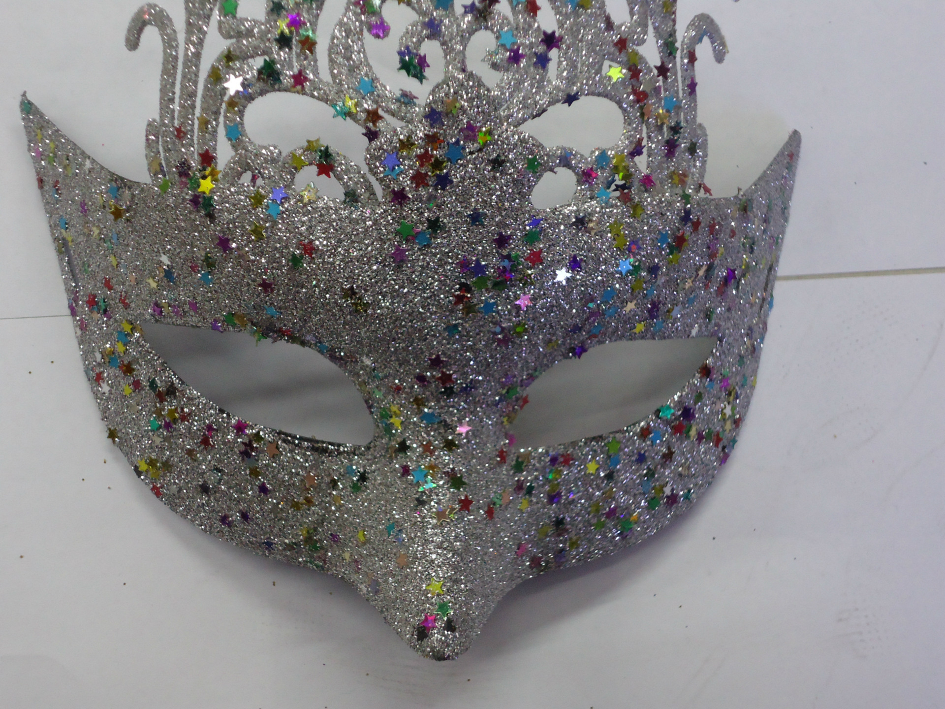 万圣节 化妆舞会面具 妖艳皇冠高贵派对面具 艳丽演出舞会面具