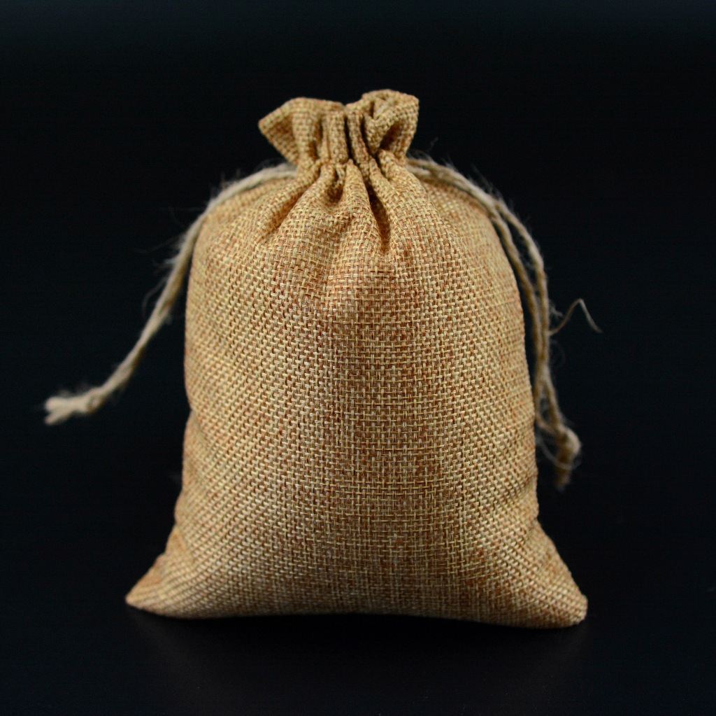 13*18cm新款时尚麻麻布束口袋 礼品首饰袋 拉绳袋批发 多色可选