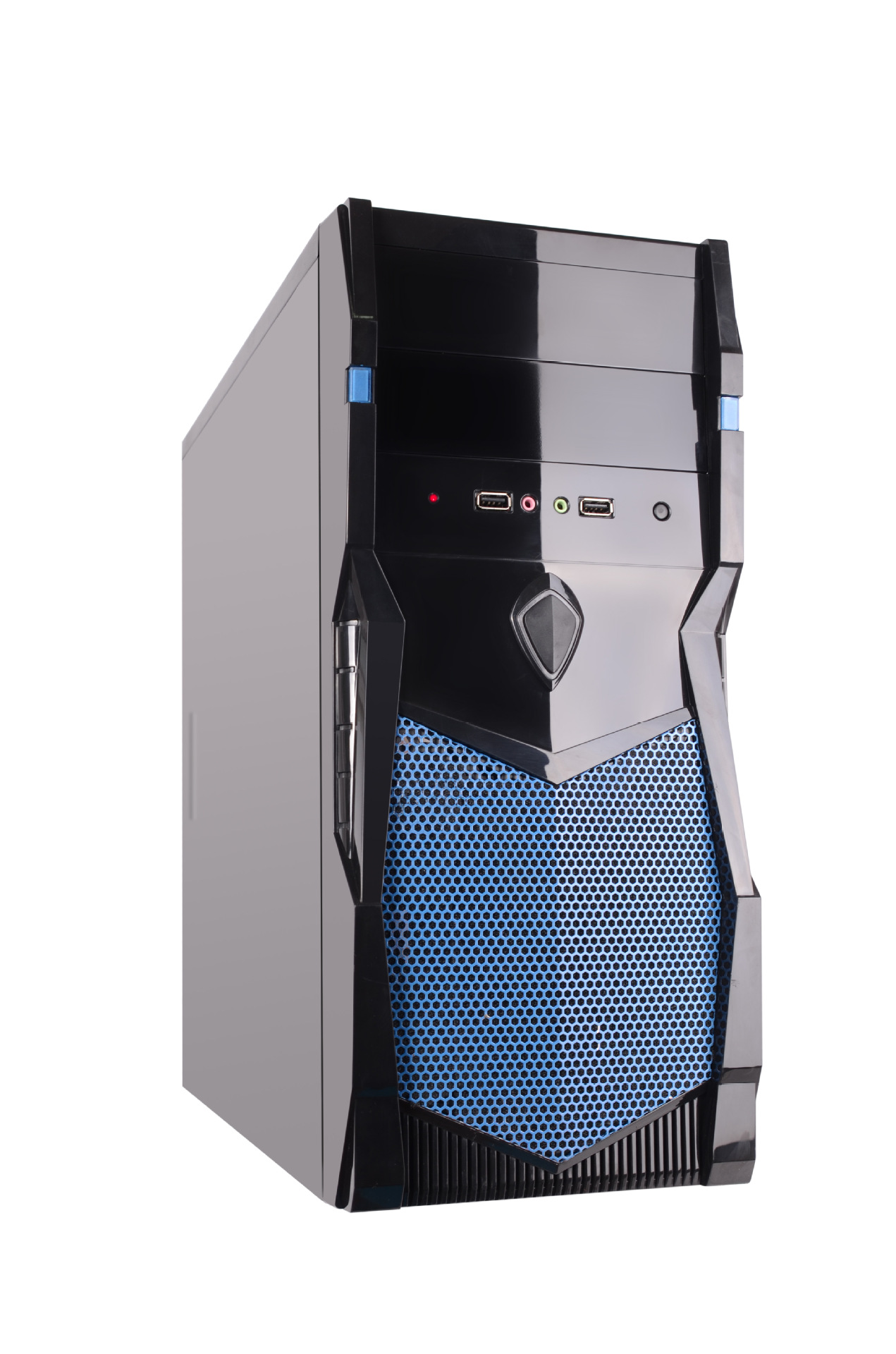 供应台式机电脑机箱 网吧家用办公游戏主机箱 空箱 大中小板 颜色随机