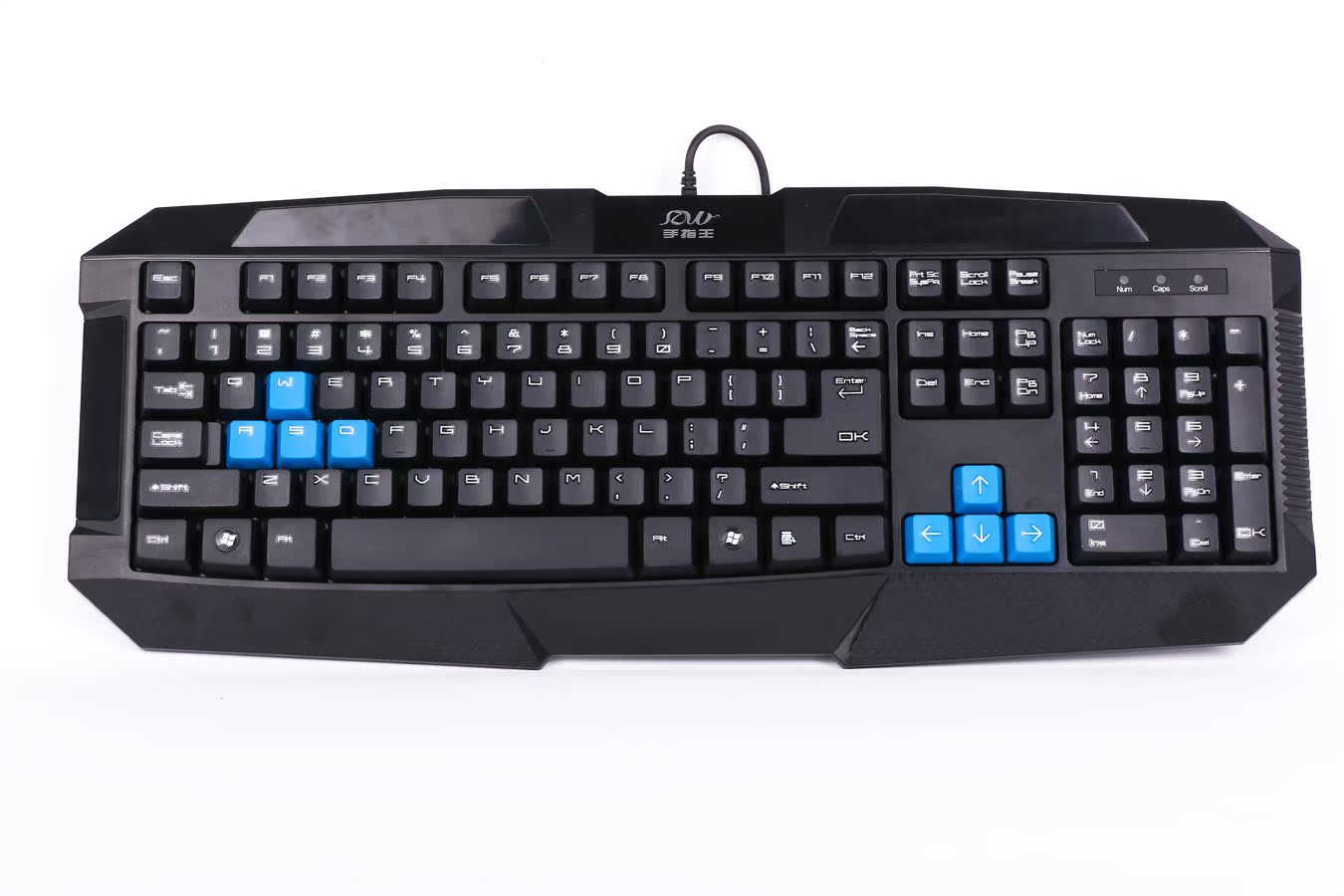 厂家热销 游戏级键盘 防疲劳设计 机械手感 通用电脑游戏键盘