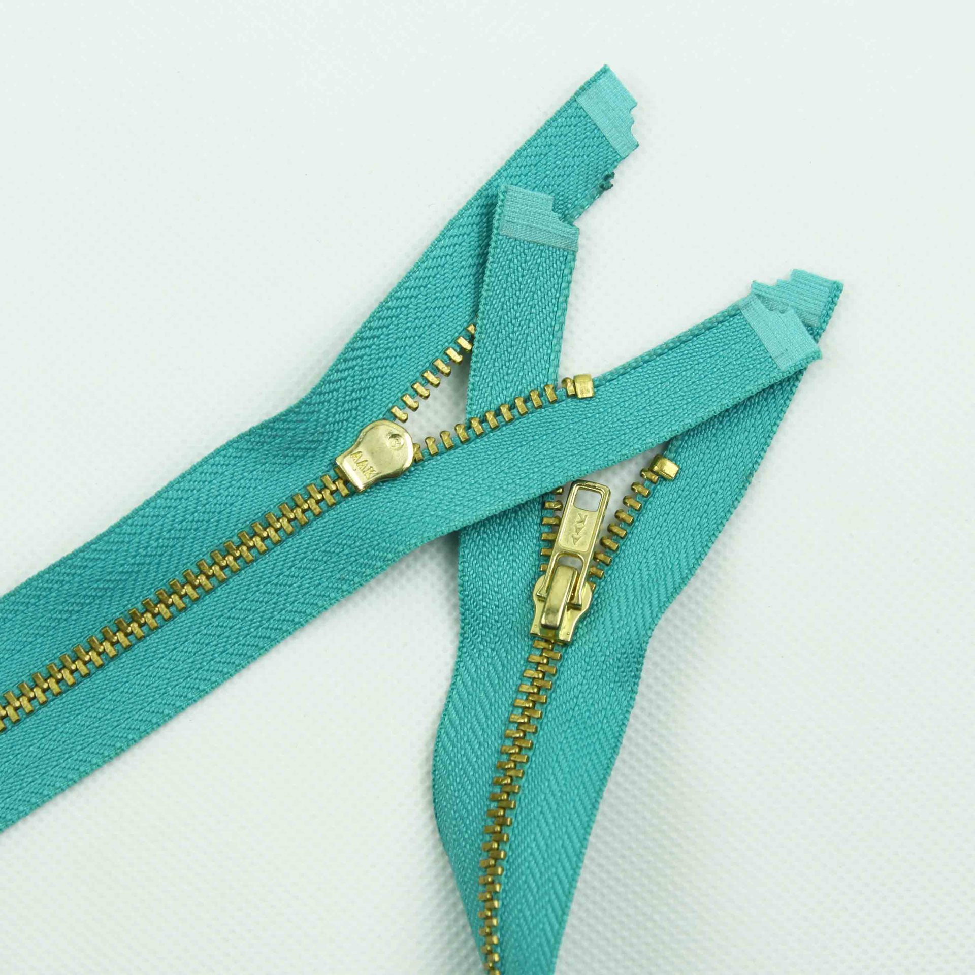 aak拉链精品3号#金属黄铜方牙自动头开尾拉链