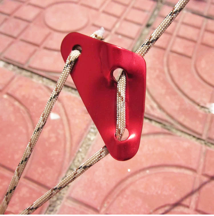 大号 三角铝合金风绳扣 伞绳扣 帐篷天幕配件 拉绳扣 绳索调节扣