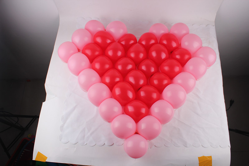 td-q01气球配件批发浪漫场景布置装饰气球网格气球摆造型心形网格
