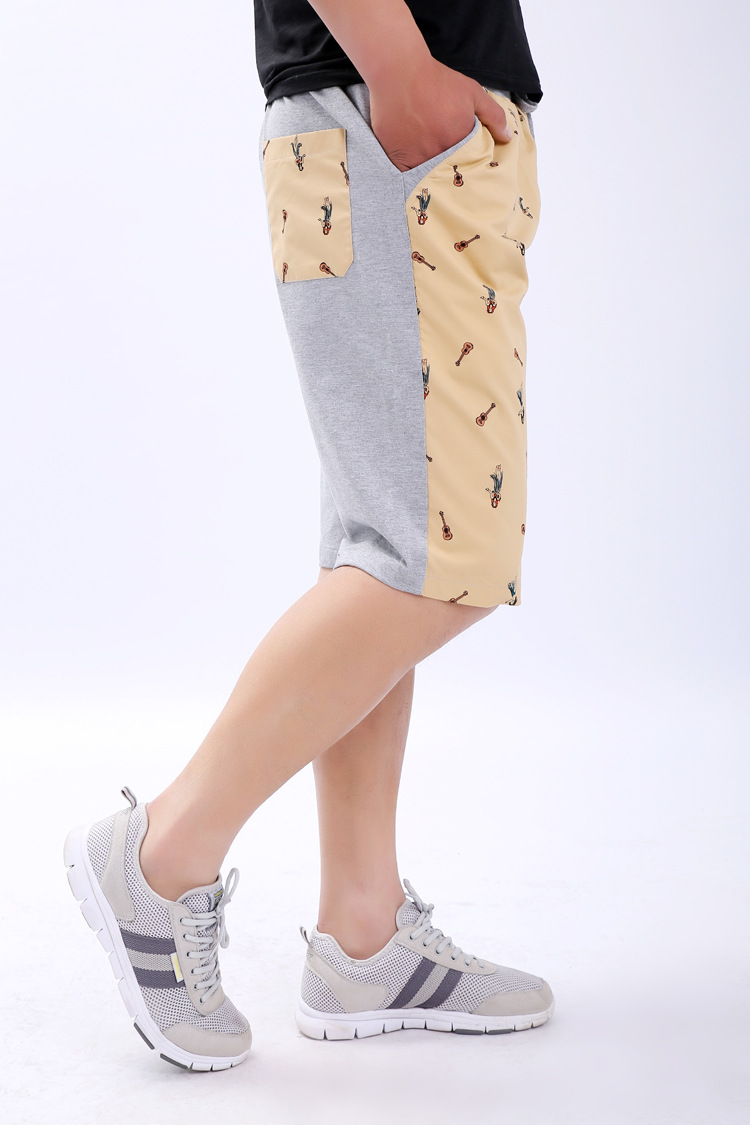 男式纯棉ab面沙滩短裤海滩短裤男士大裤衩 花短裤,五分裤批发