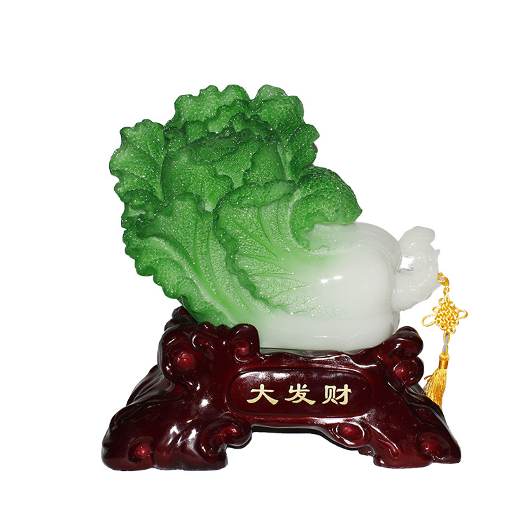 大发财白菜摆件办公家居装饰摆设时尚工艺创意礼品