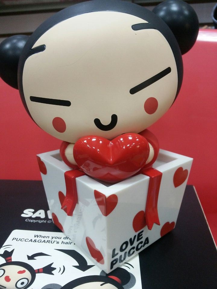 韩国正品pucca 中国娃娃 模型存钱罐