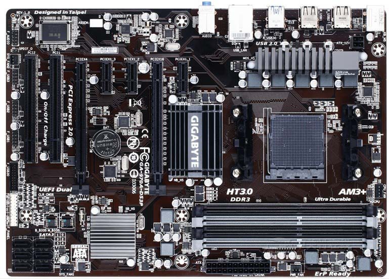 gigabyte 技嘉 ga-970a-ds3p 主板 amd 970