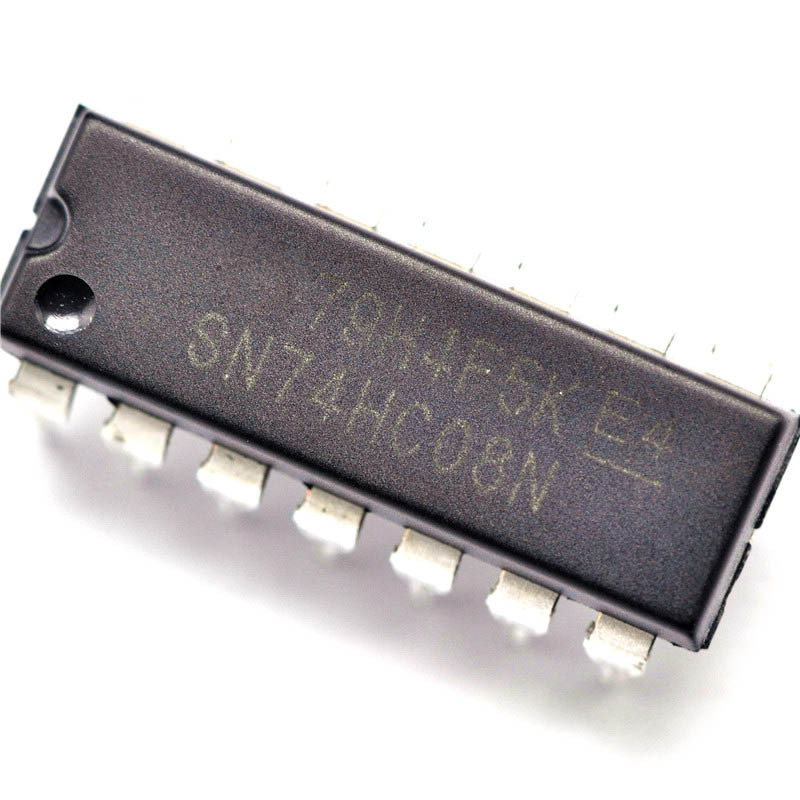 直插sn74hc08n/74hc08 逻辑电路 - 四2输入与门 dip-14 现货
