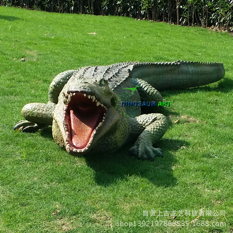 广州鳄鱼公园塑胶鳄鱼图片