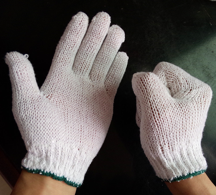 白线手套劳保批发 450克棉纱手套 薄款司机手套 外贸手套加工定做