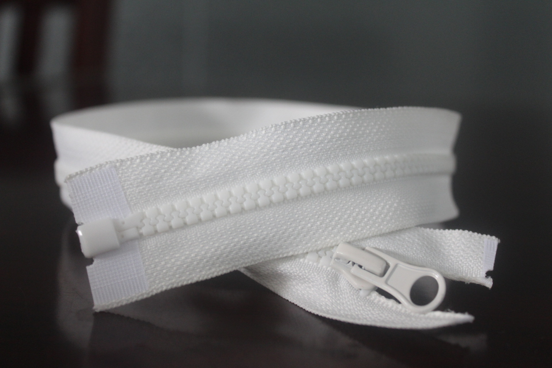 5号树脂拉链白色单开尾服装辅料手工diy生产厂家直销量大优惠