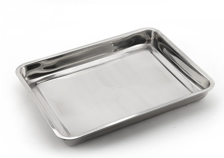 翔游户外 不锈钢方盘 长方形 托盘 食品盘 烤鱼盘 加厚加深 大号