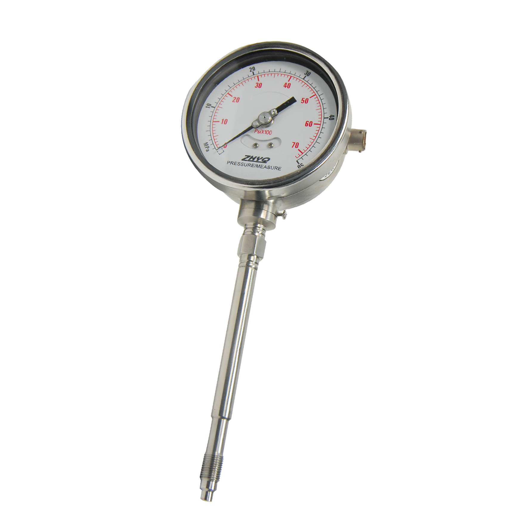 高温熔体压力表pt124y-610