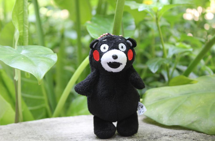 日本尾单货 超可爱的 熊本熊萌kumamon 大号害羞熊 毛绒公仔 玩偶