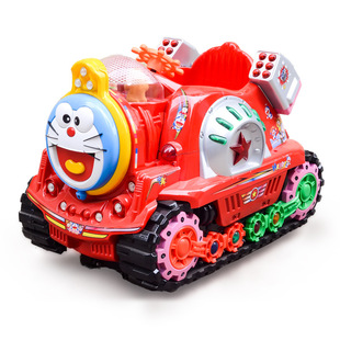 德乐玩具批发正品儿童游乐设备 设施 摇摇车 摇摆机叮当猫装甲车