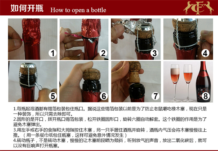 红酒开瓶器使用图解图片