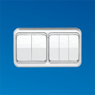 丽得电工 c系列太空银五联单控开关