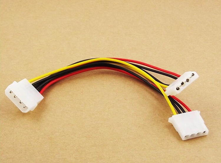 ide一分二 机箱电源线 大4p ide硬盘线 光驱电源线1分2 20cm