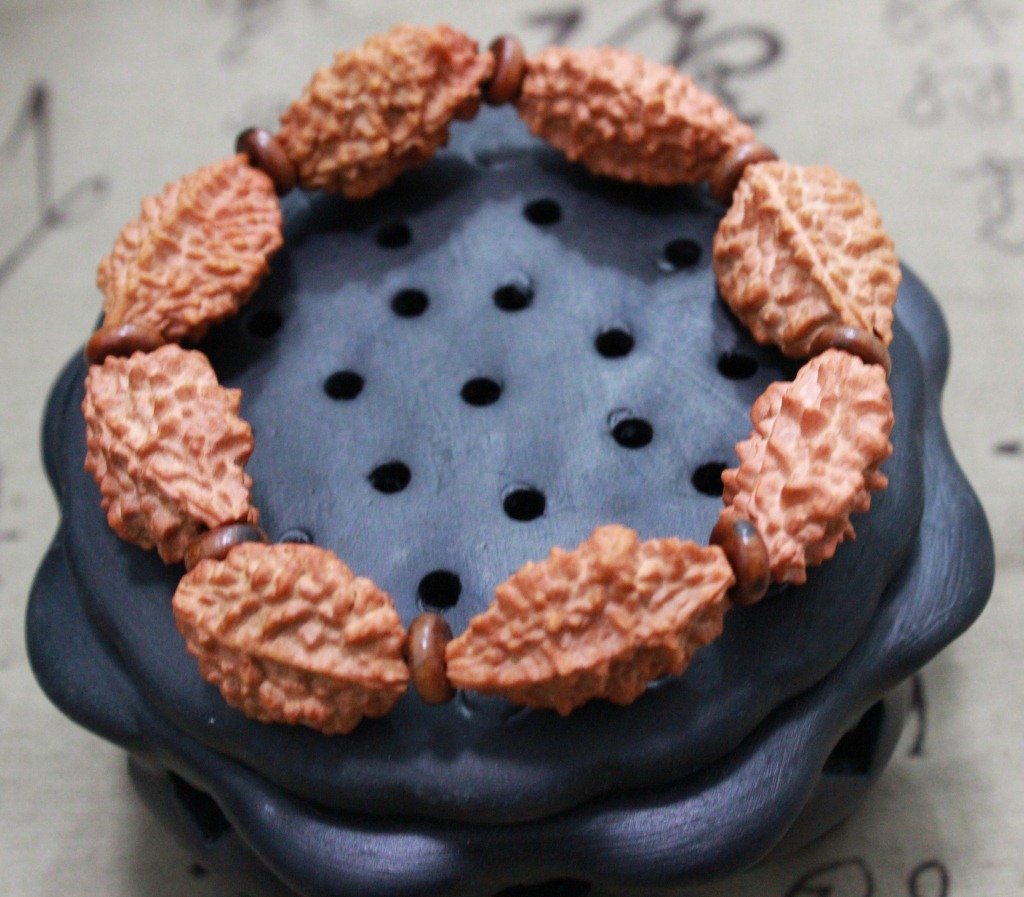 厂家直销天然长寿金刚菩提子原籽手链 批发两瓣菩提子佛珠手串