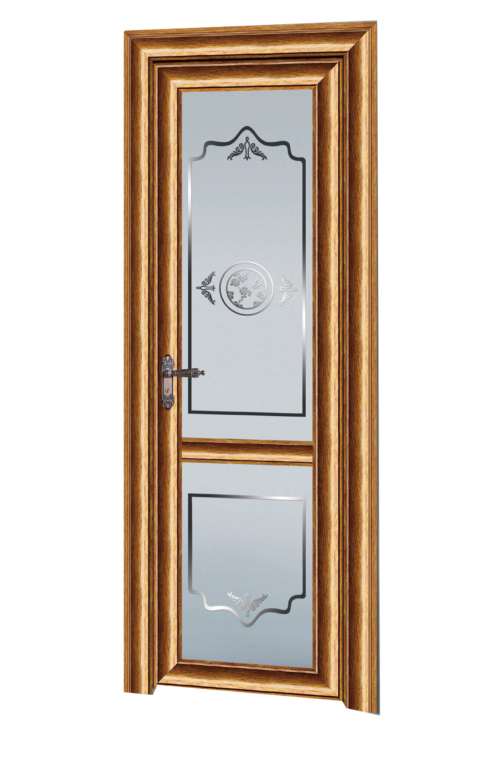 尊弧平开门f-1067 四扇折叠平开门 钛镁铝合金门 豪华铝合金门