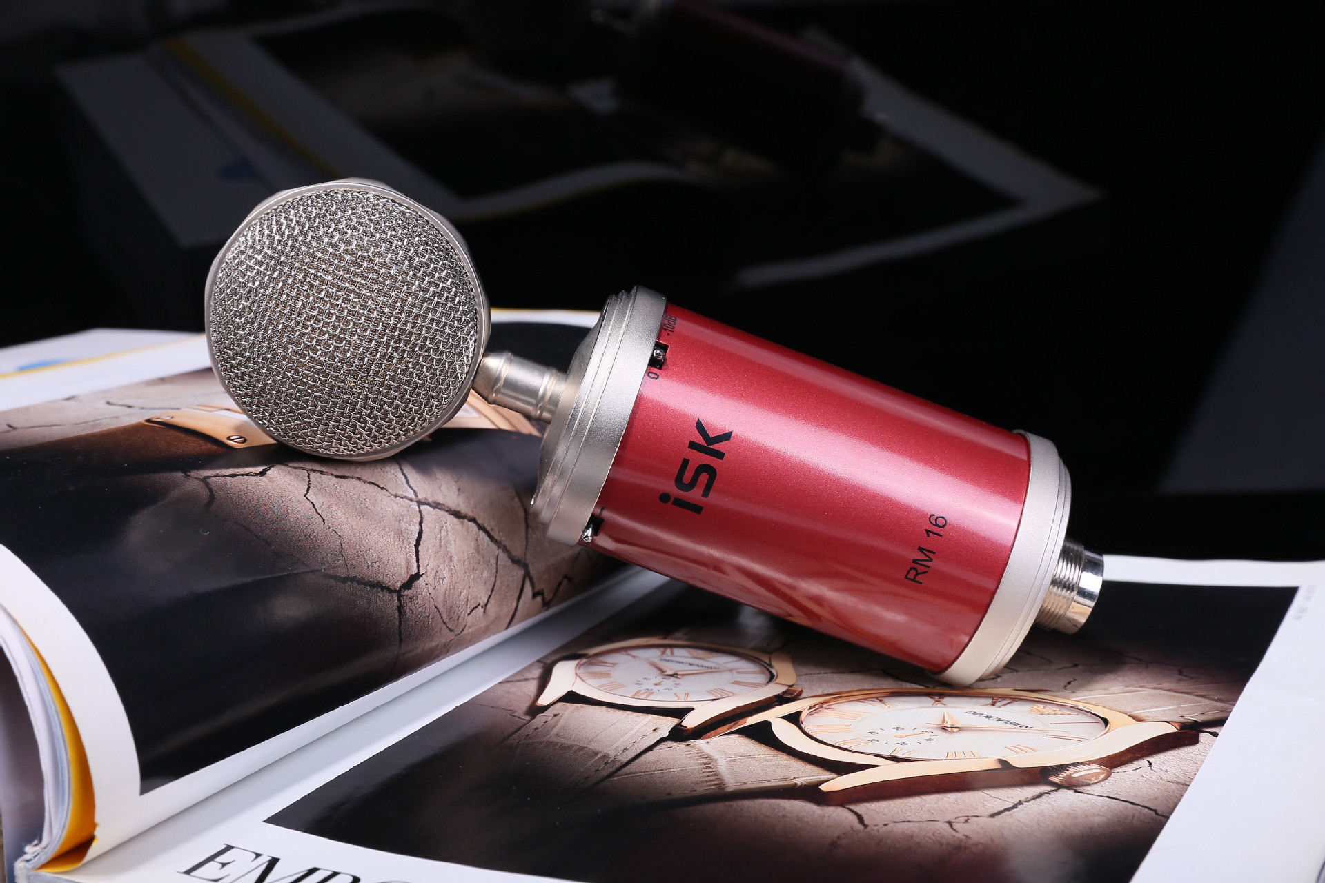 isk rm-16 rm16电容麦克风 小奶瓶麦克风 高端录音电容麦话筒