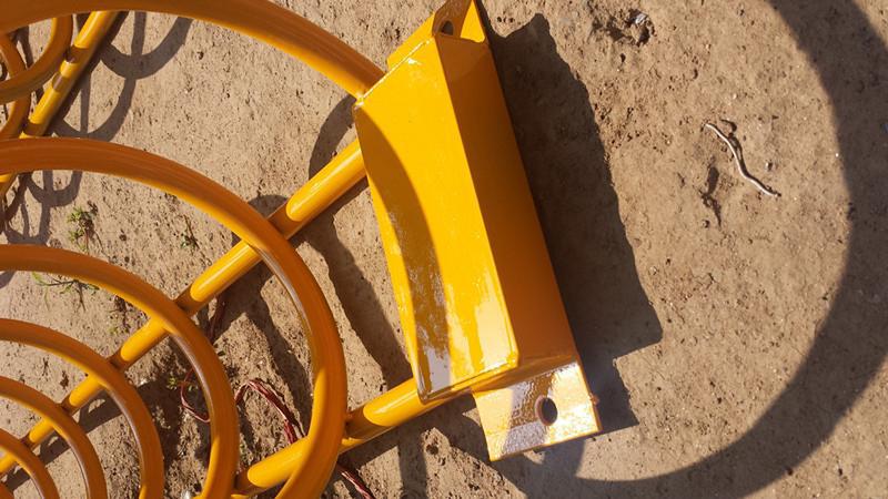 经销批发 加厚地笼自行车停车架 螺旋式摩托车停放架