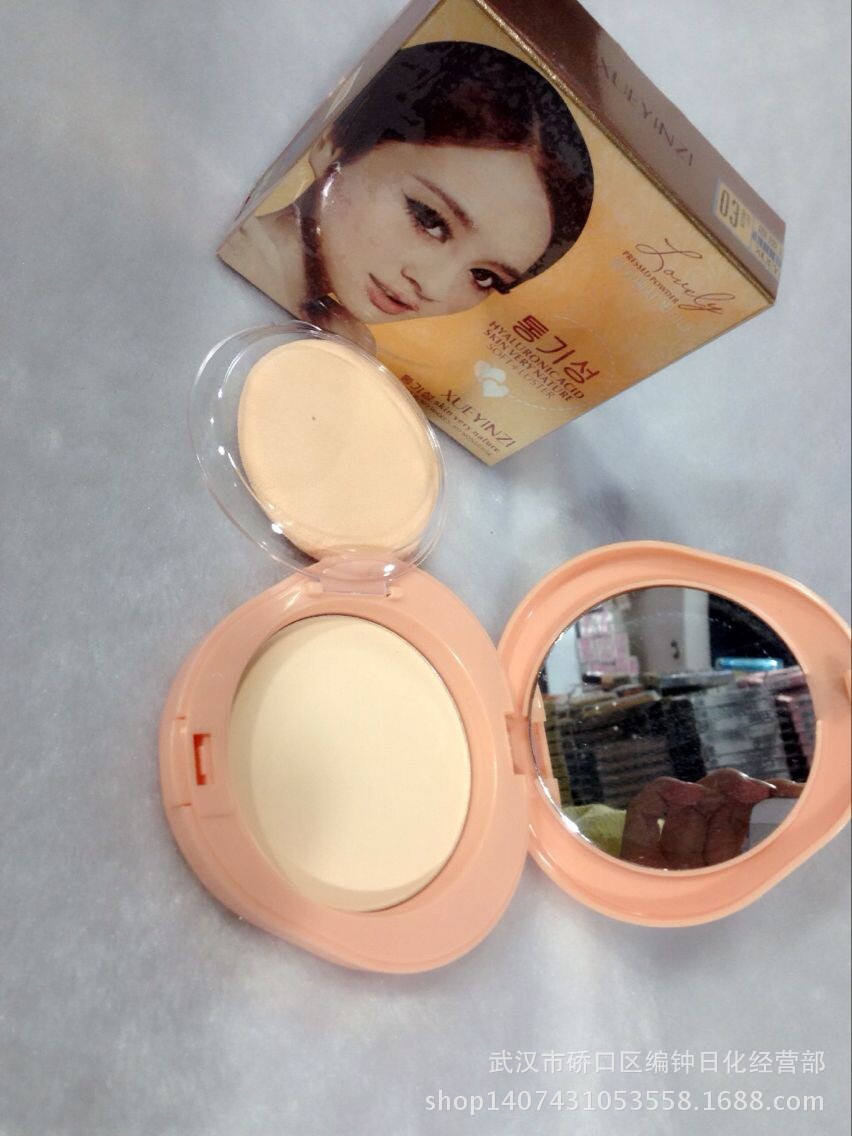 正品雪樱子5023修容控油保湿遮瑕丝柔润双用透粉饼